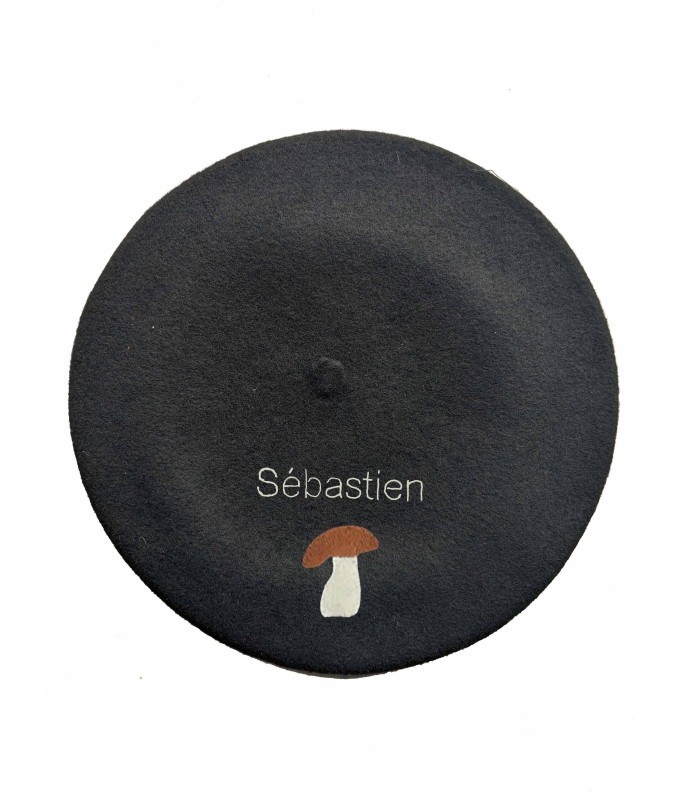 Béret Cèpe personnalisé brodé