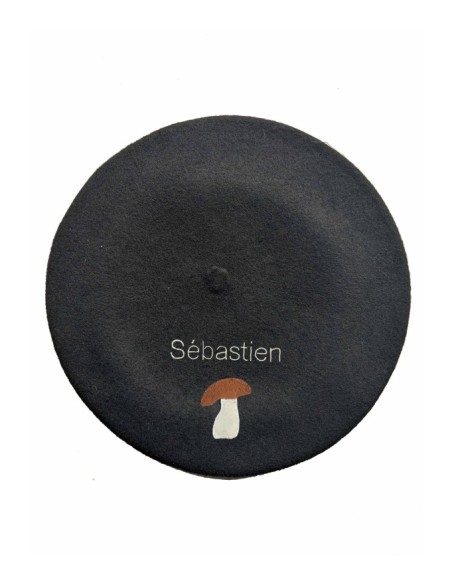 Béret Cèpe personnalisé brodé