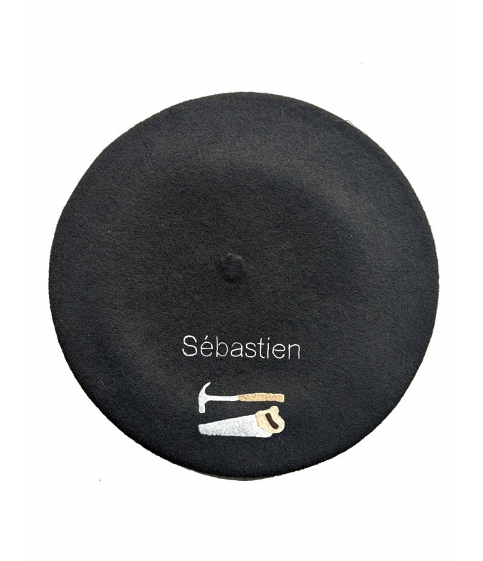 Béret Charpentier personnalisé brodé