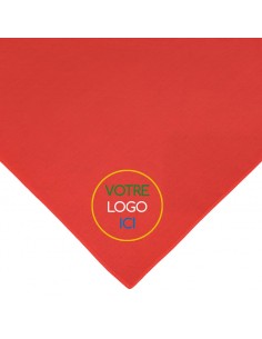 Foulard rouge transfert numérique logo couleur