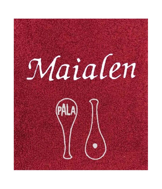 Drap de bain personnalisé prénom – motif Pelote...