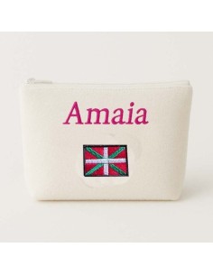 Trousse de toilette personnalisée – motif drapeau basque...