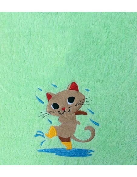 Drap de Bain Chat 6 Personnalisé 70X140